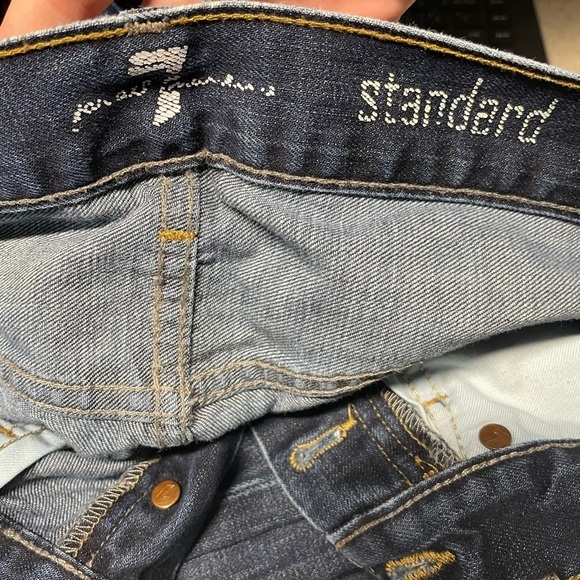 7 for all mankind standard fit straight leg jeans mens size 29 - Picture 4 of 6